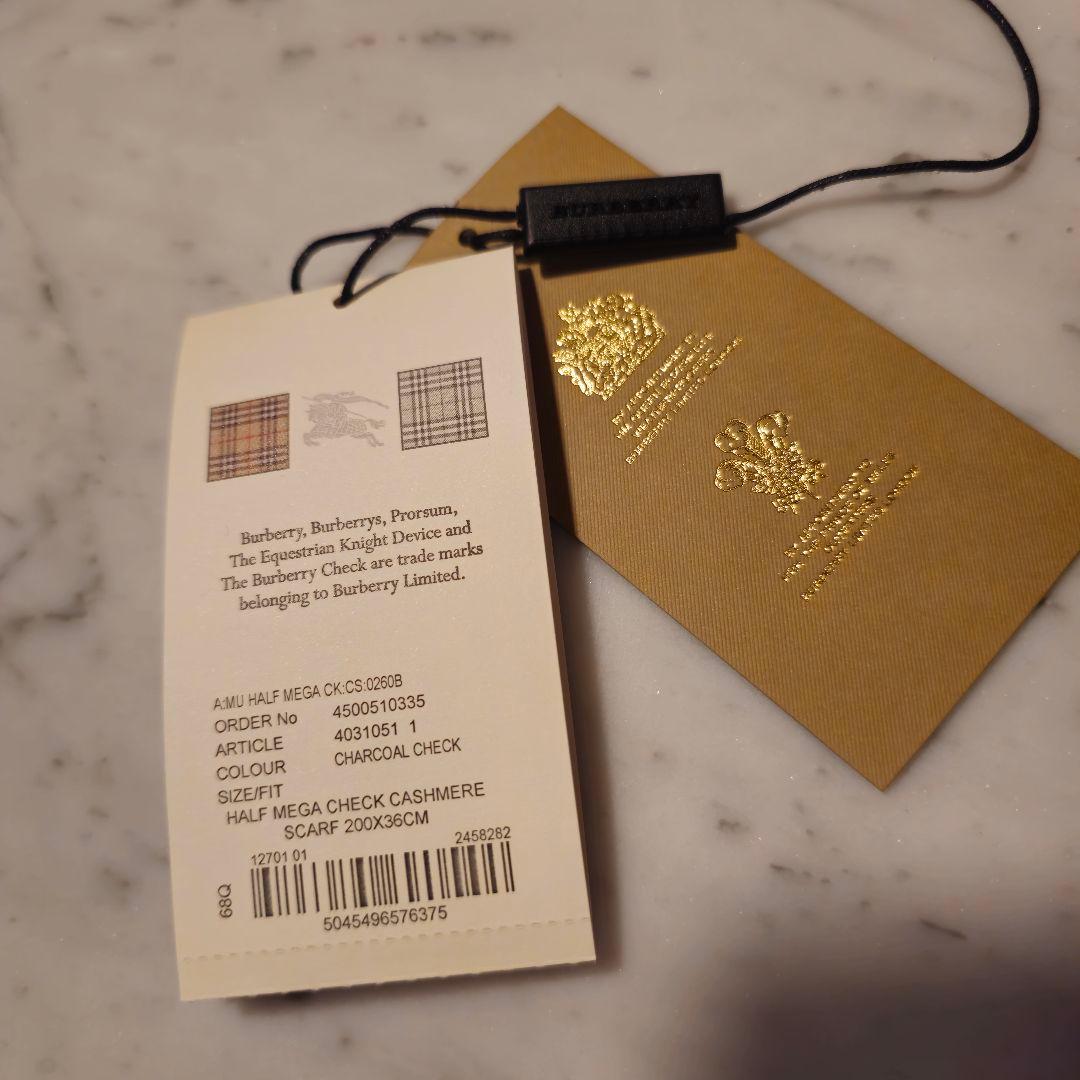 BURBERRY バーバリー カシミヤ マフラー ストール