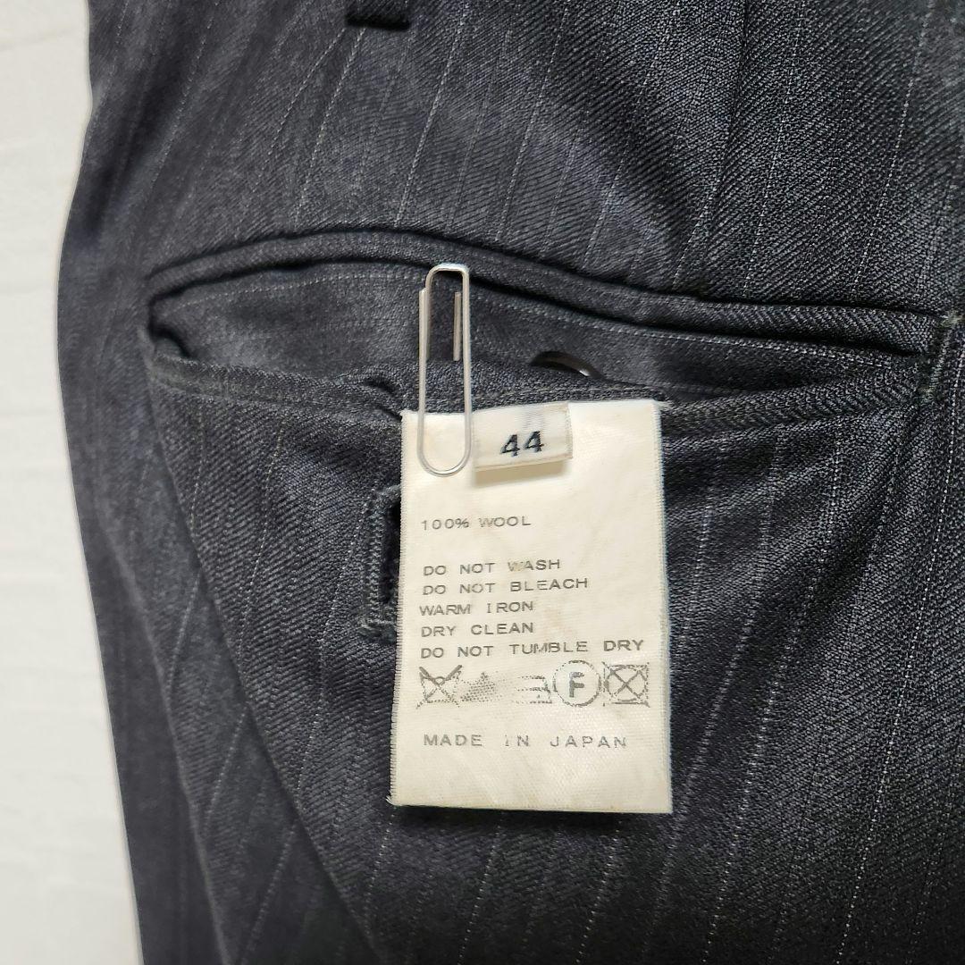 ゼニア　メンズ　スーツ　グレー　ストライプ　44