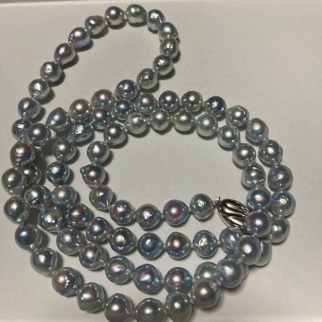 ご予約品、真珠ネックレス、あこやロング