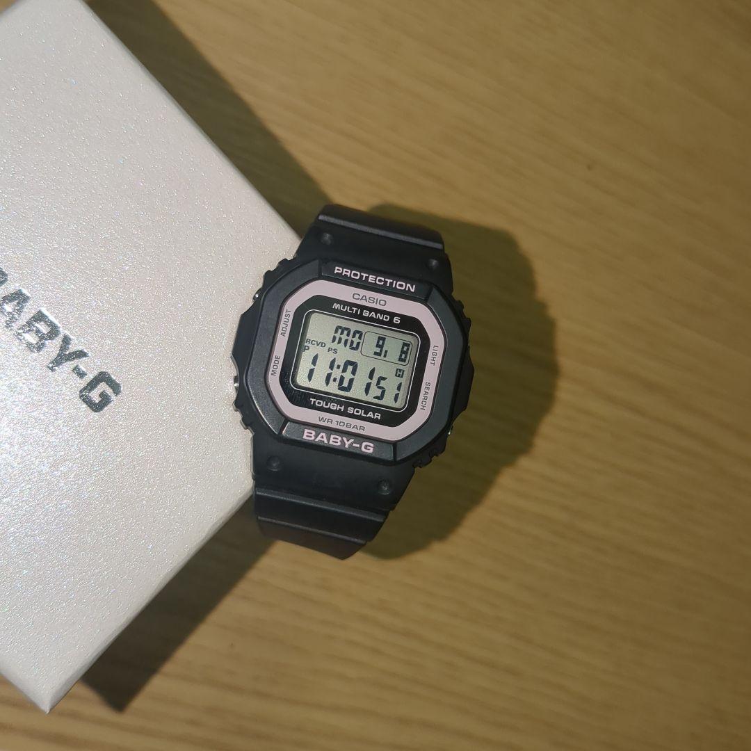 CASIO BABY-G ブラック/ピンク ソーラー　電波　ベビーG