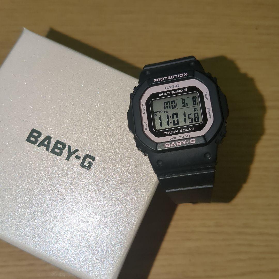 CASIO BABY-G ブラック/ピンク ソーラー　電波　ベビーG