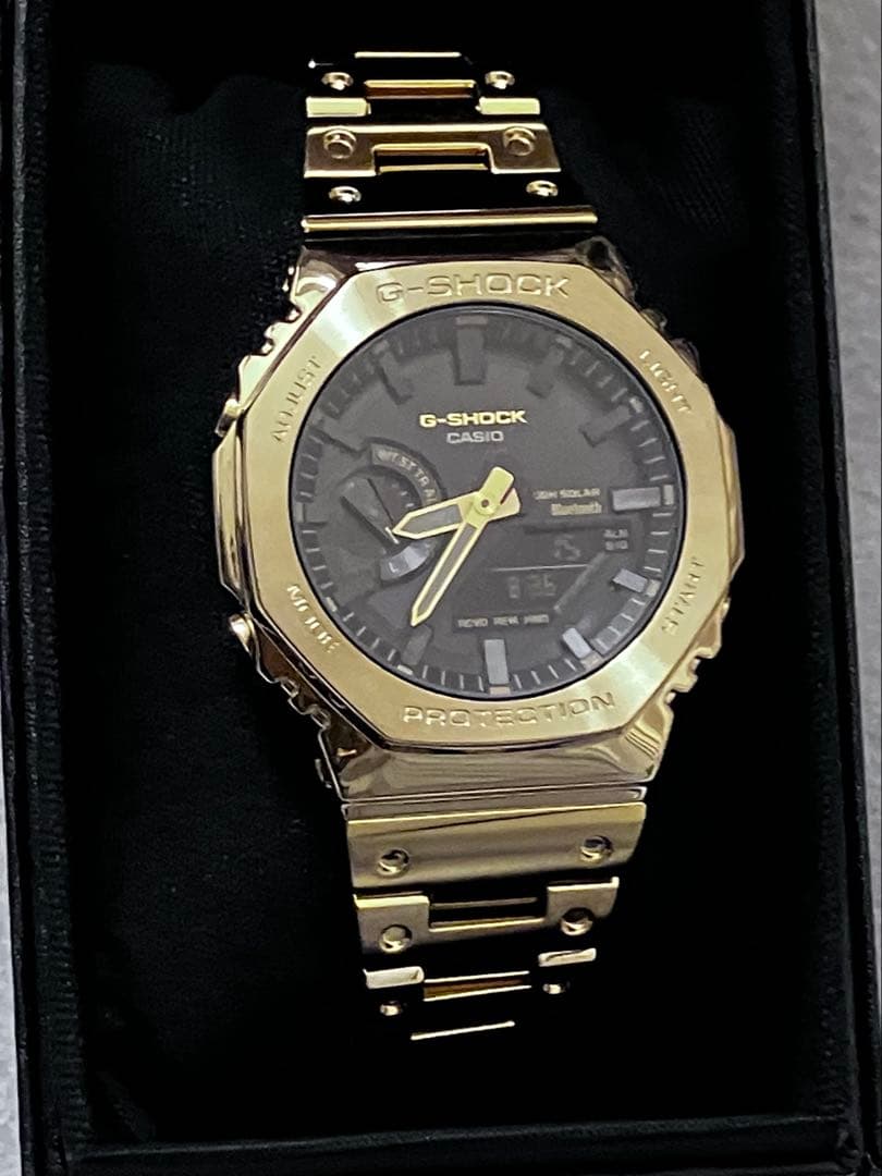 【ミッチー】G-SHOCK ゴールド ブラック 時計（新品、保証期間内】