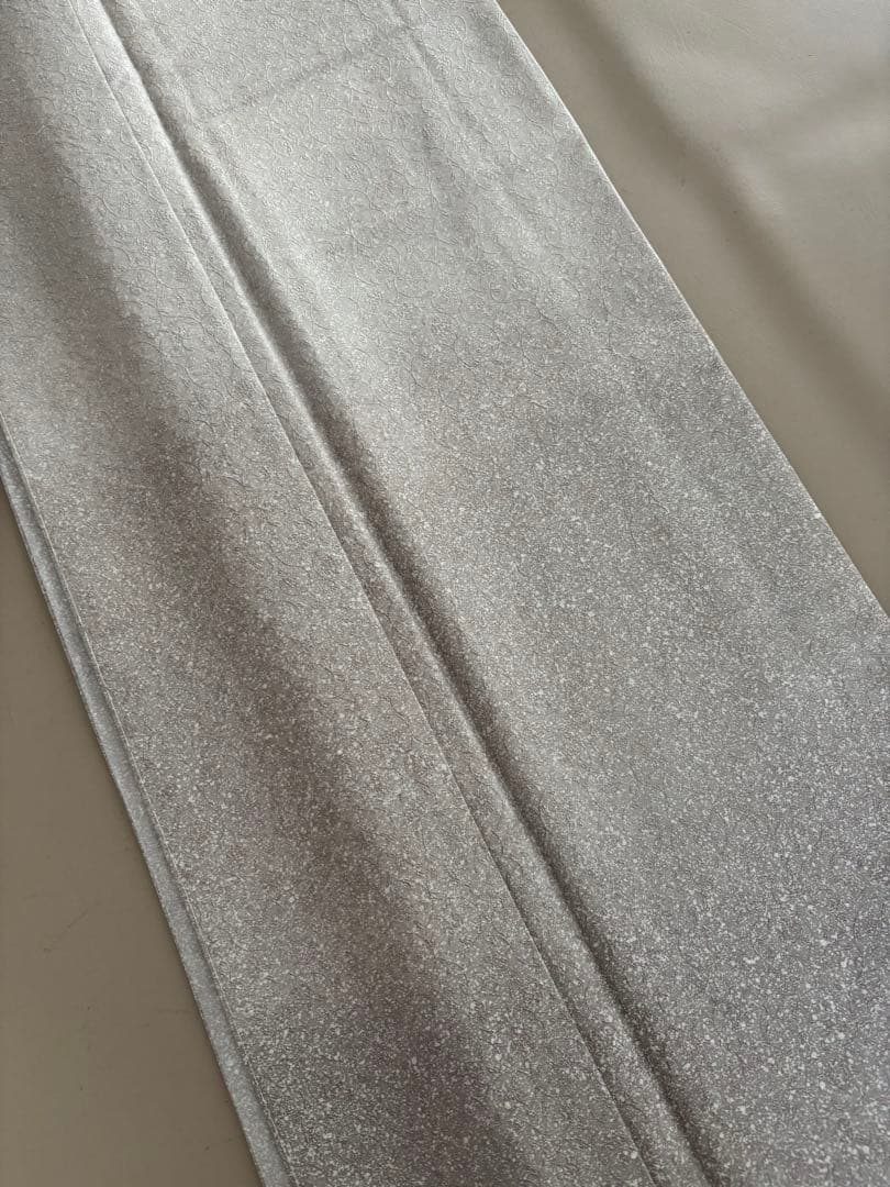 正絹 紋お召 撒き糊散らし 花唐草 裾暈し 袷 付け下げ 仕付け糸付き未使用