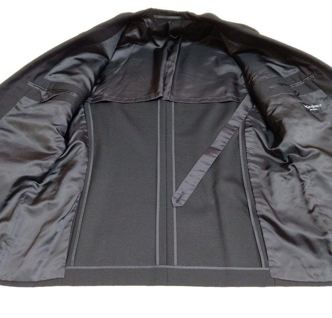 YSL イブサンローラン ダブルスーツ セットアップ ブラック ウール100%