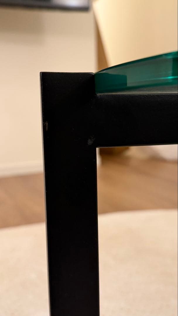 【美品】アルモニア ガラスセンターテーブル セパレートタイプ コーヒーテーブル