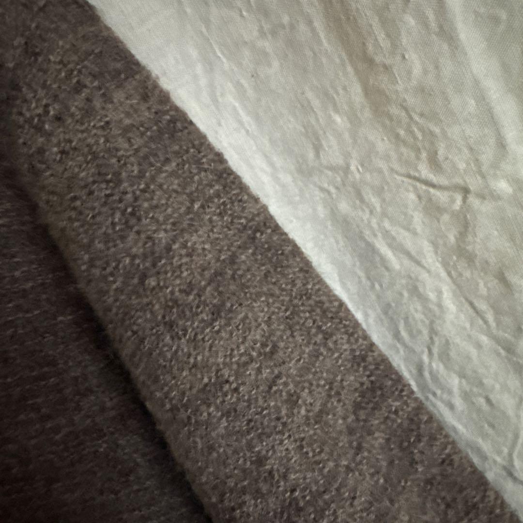 レア 45R アルパカウール ダブルボタン ロングコート SIZE3