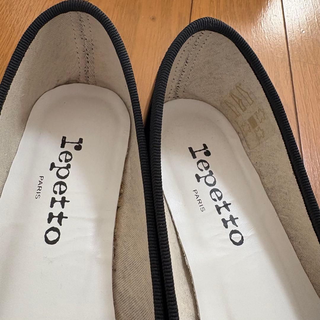 こ*ま様 38 レペット　Repetto ブラック フラットシューズ