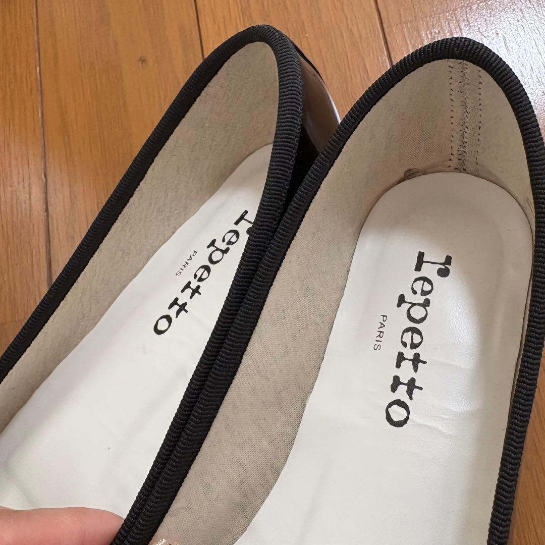 こ*ま様 38 レペット　Repetto ブラック フラットシューズ
