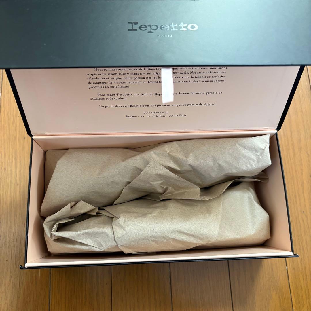 こ*ま様 38 レペット　Repetto ブラック フラットシューズ