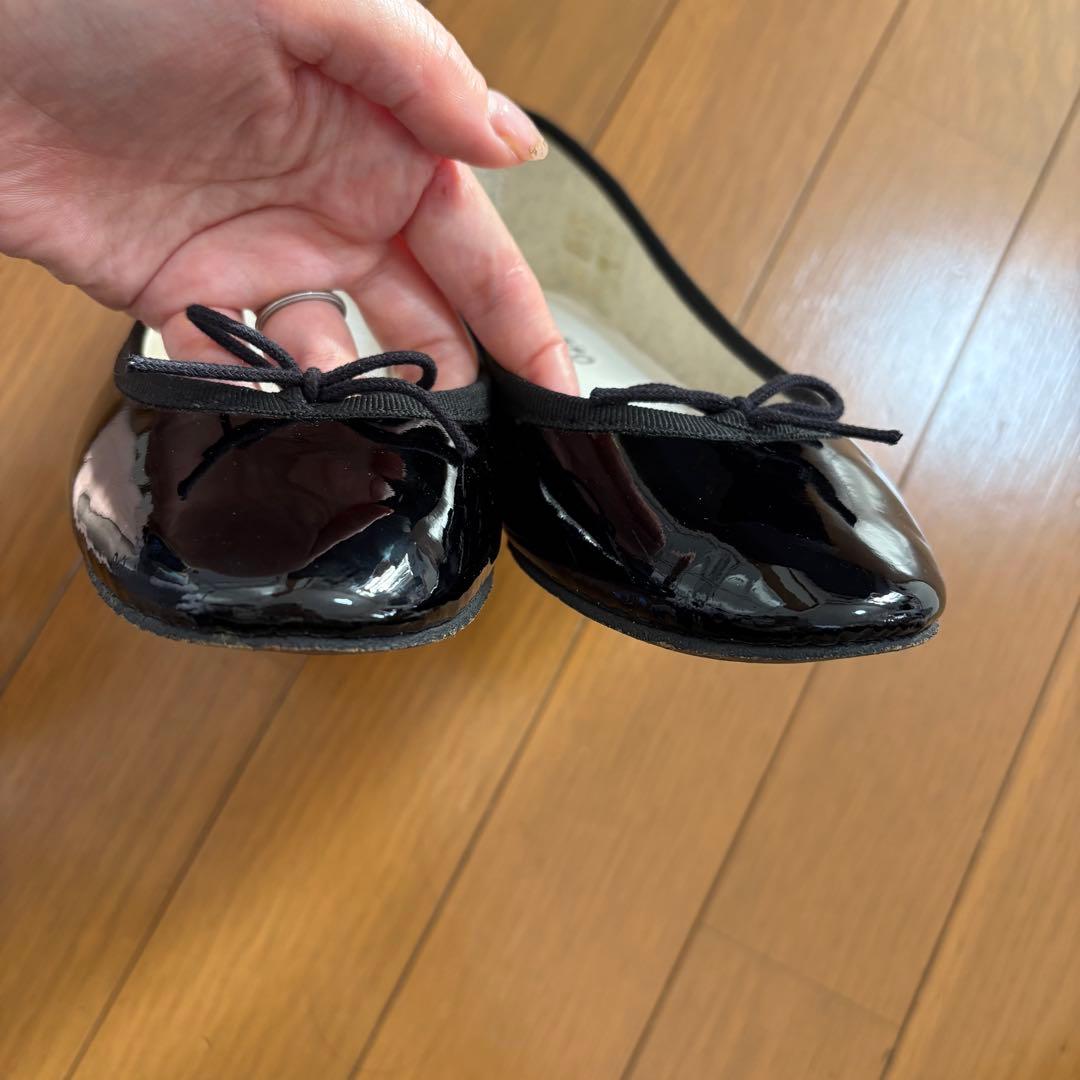 こ*ま様 38 レペット　Repetto ブラック フラットシューズ