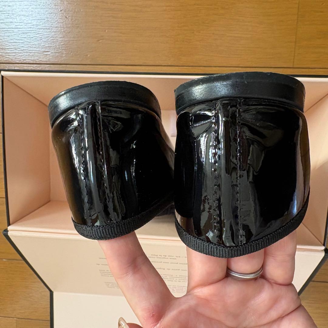 こ*ま様 38 レペット　Repetto ブラック フラットシューズ