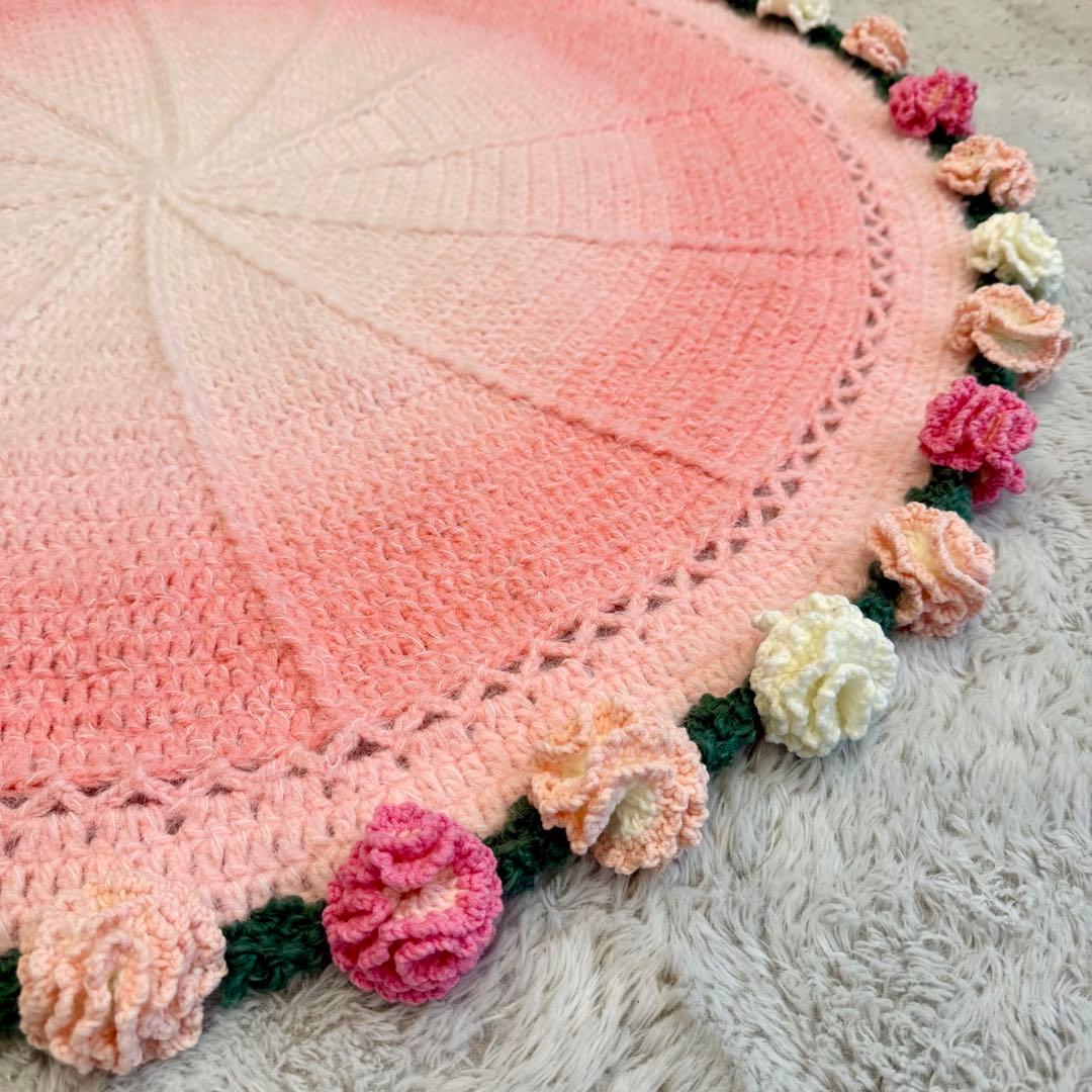 カーネーションの花束ブランケット ブーケブランケット ピンクグラデーション