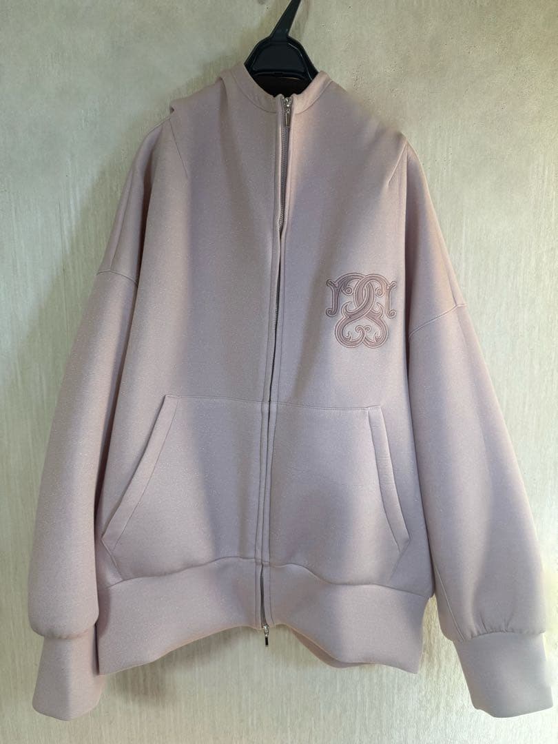 【完全完売品】スナイデル（SNIDEL）/ボリュームパーカーPNK（ラメ入り）