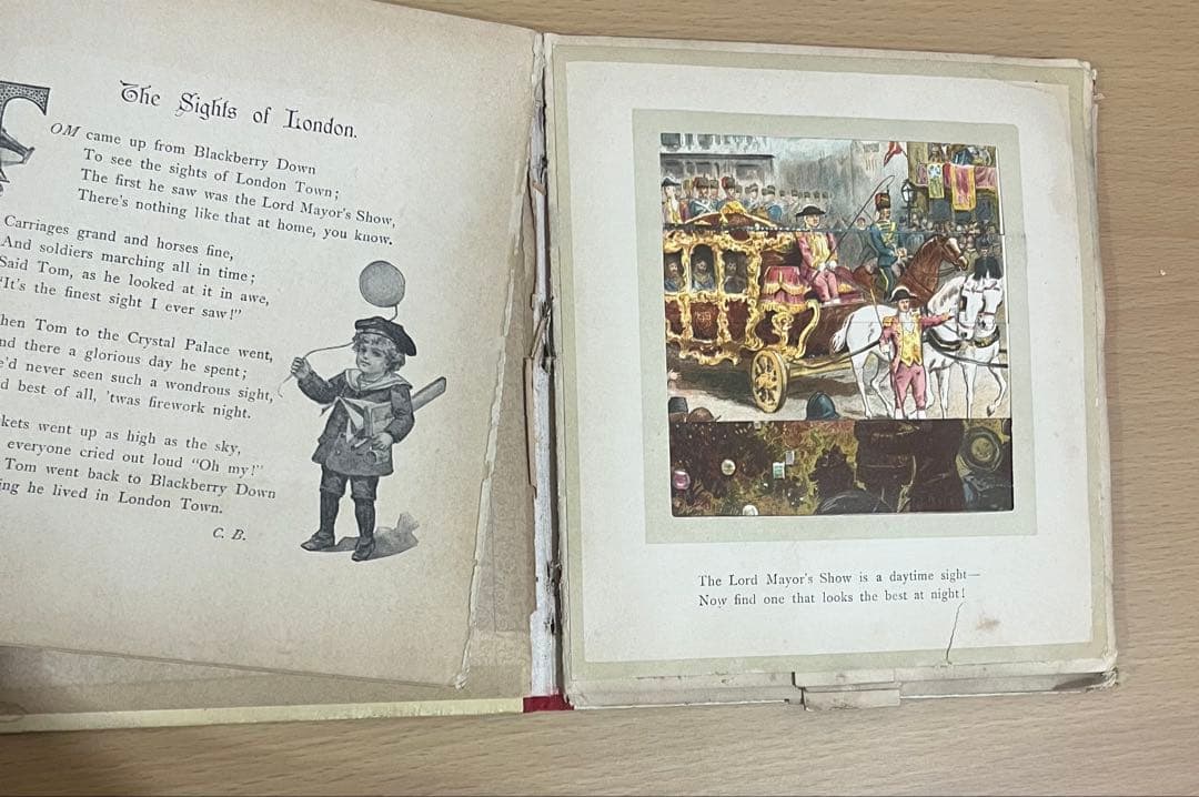 N o345 激レア 超希少 洋書アンティーク 仕掛け絵本 アーネストニスター