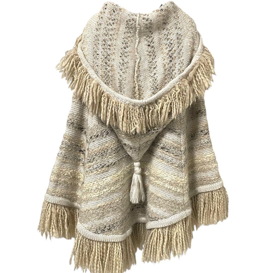 Just Cavalli /ニットポンチョ パーカー 38 ベージュ系 a535