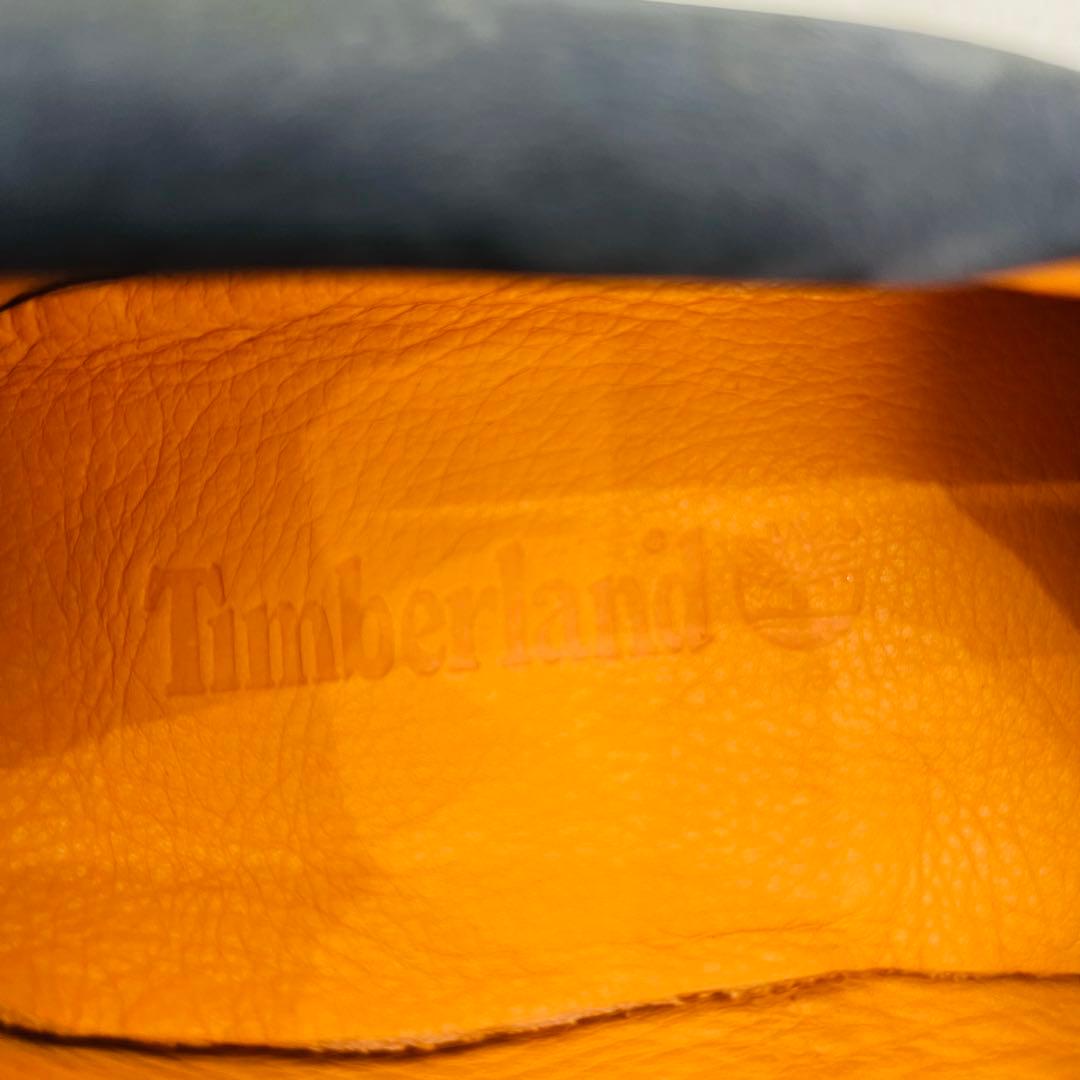 【美品】Timberland ヌバック デッキシューズ【8】ネイビー