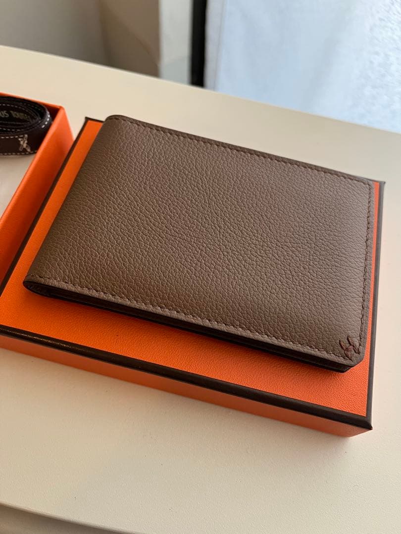 極美品 HERMES Hセリエ 折り財布　カードケース　アルザン