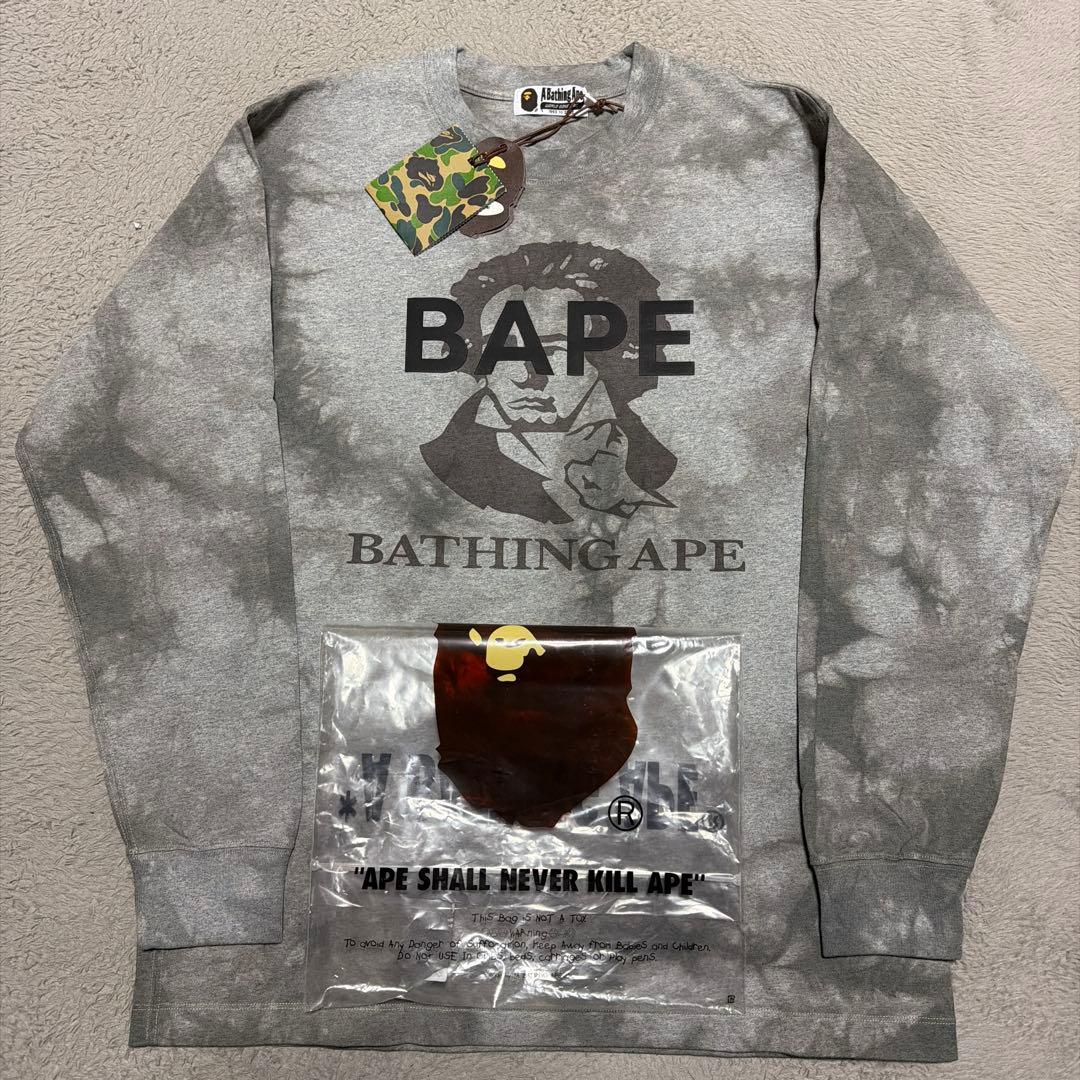 A BATHING APE BAPE ベートーヴェン　タイダイ　ロンt tシャツ