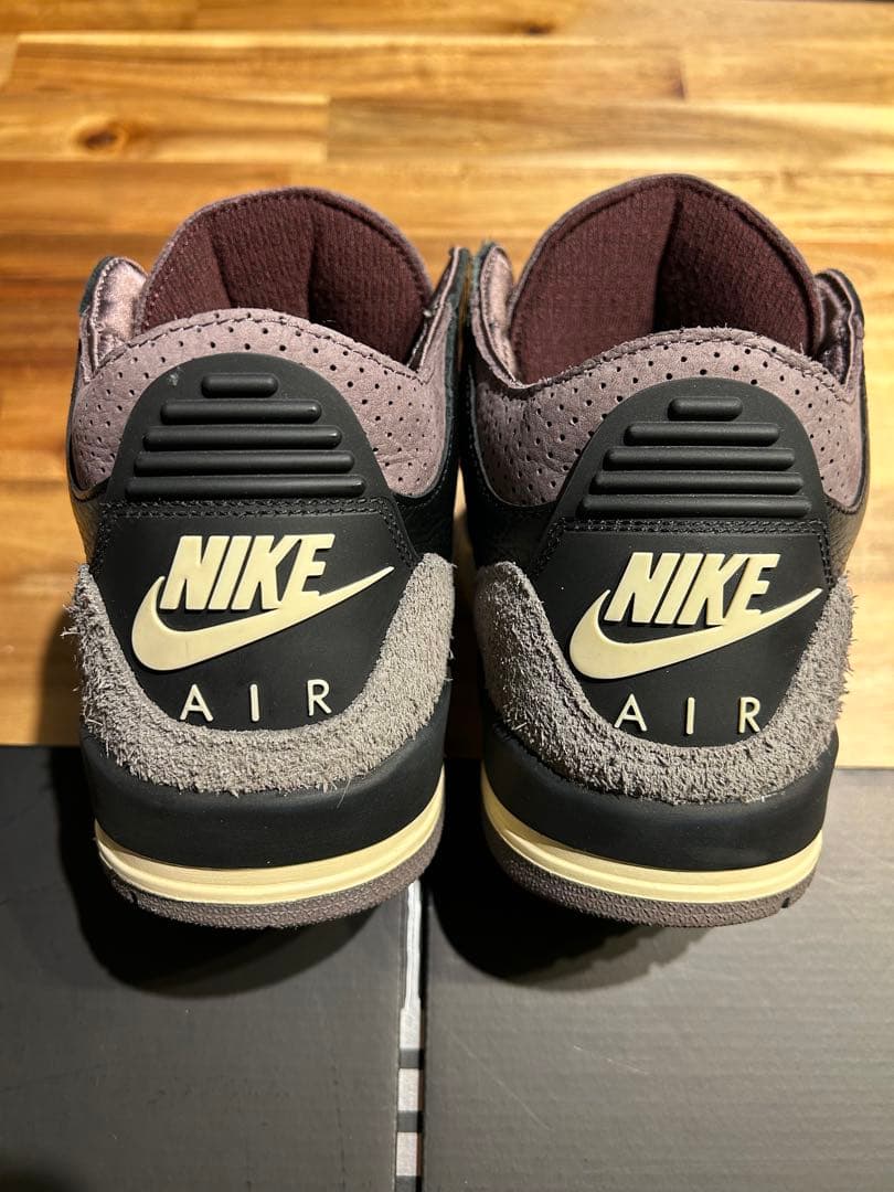 美品　A Ma Maniere Air Jordan 3 ブラック/グレーW27