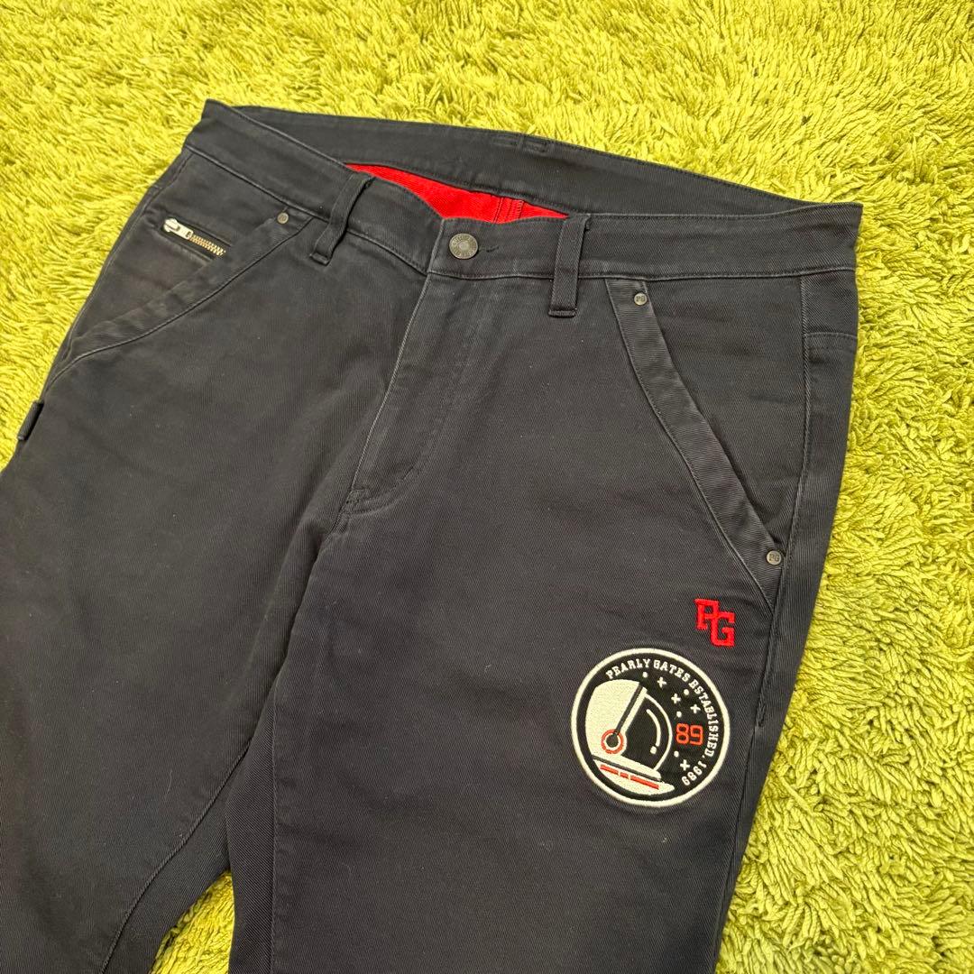 パーリーゲイツ PEARLYGATES メンズパンツ 暖パン ワッペン サイズ5