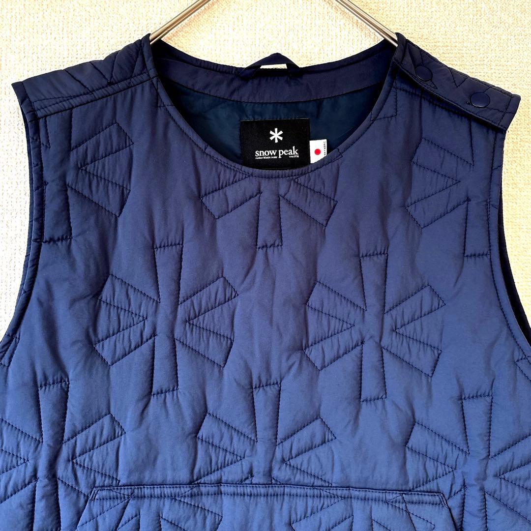 キルティング✨スノーピーク ナイロン ベスト アスタリスク ネイビー 2 M〜L