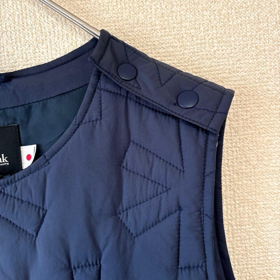 キルティング✨スノーピーク ナイロン ベスト アスタリスク ネイビー 2 M〜L