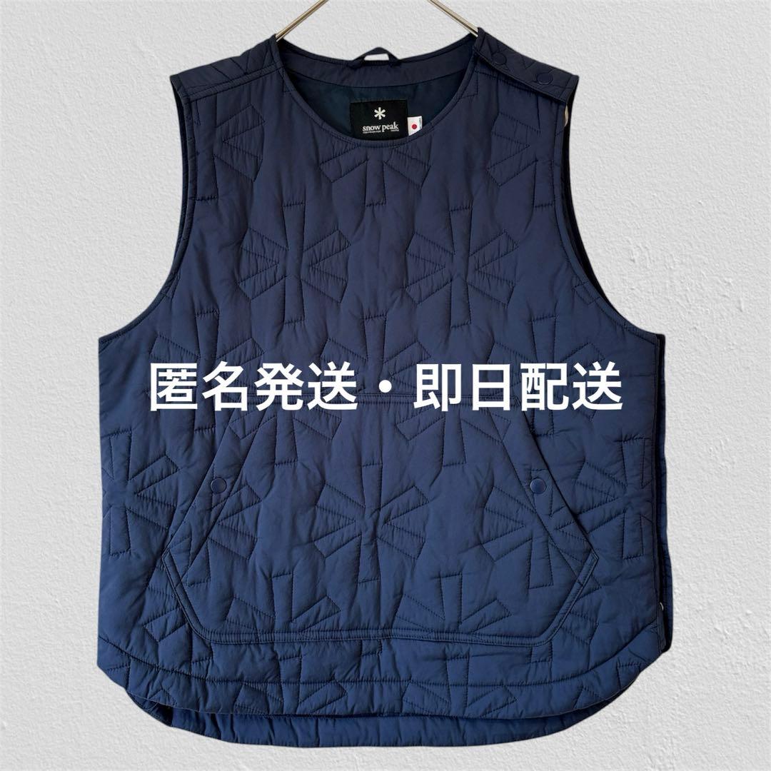 キルティング✨スノーピーク ナイロン ベスト アスタリスク ネイビー 2 M〜L