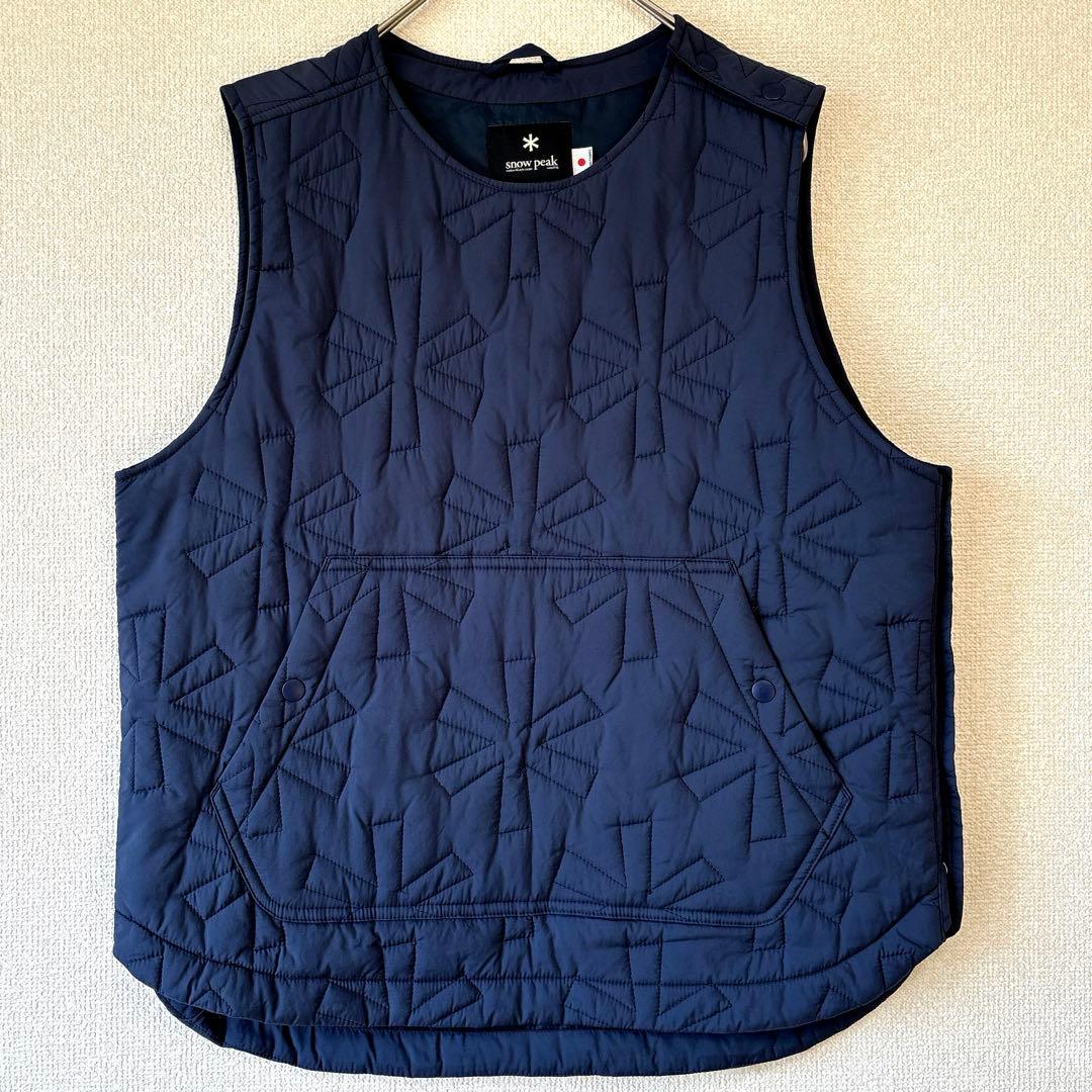 キルティング✨スノーピーク ナイロン ベスト アスタリスク ネイビー 2 M〜L