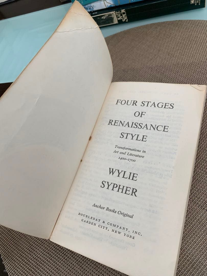 希少　FOUR STAGES OF RENAISSANCE STYLE