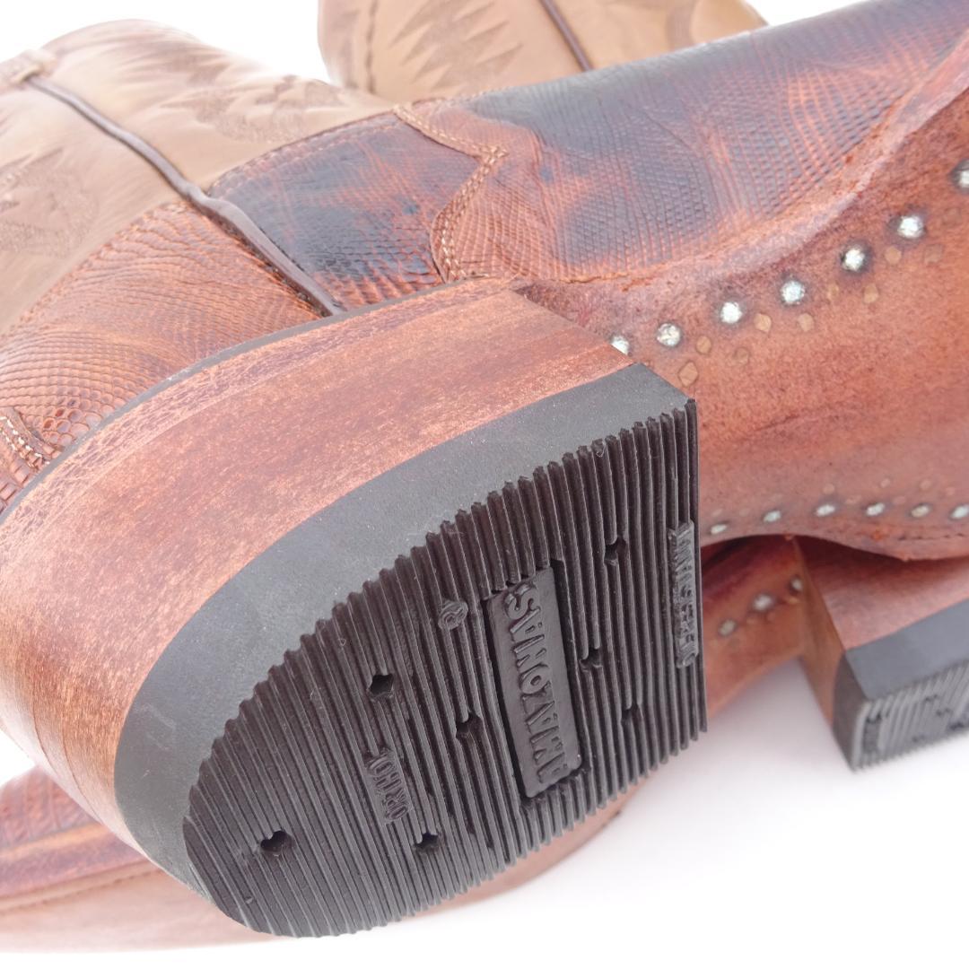 未使用ルケーシーLUCCHESE　2000リザードトカゲウエスタンブーツ9D