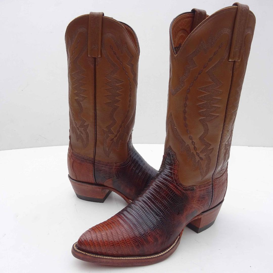 未使用ルケーシーLUCCHESE　2000リザードトカゲウエスタンブーツ9D