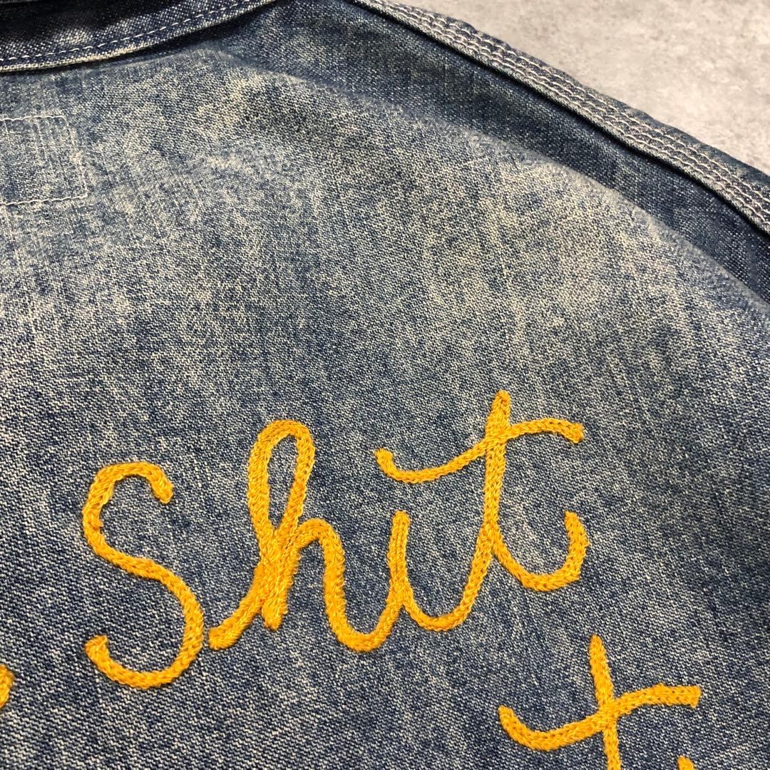 FUCT SSDD デニム カバーオール M ファクト 刺繍 インディゴ