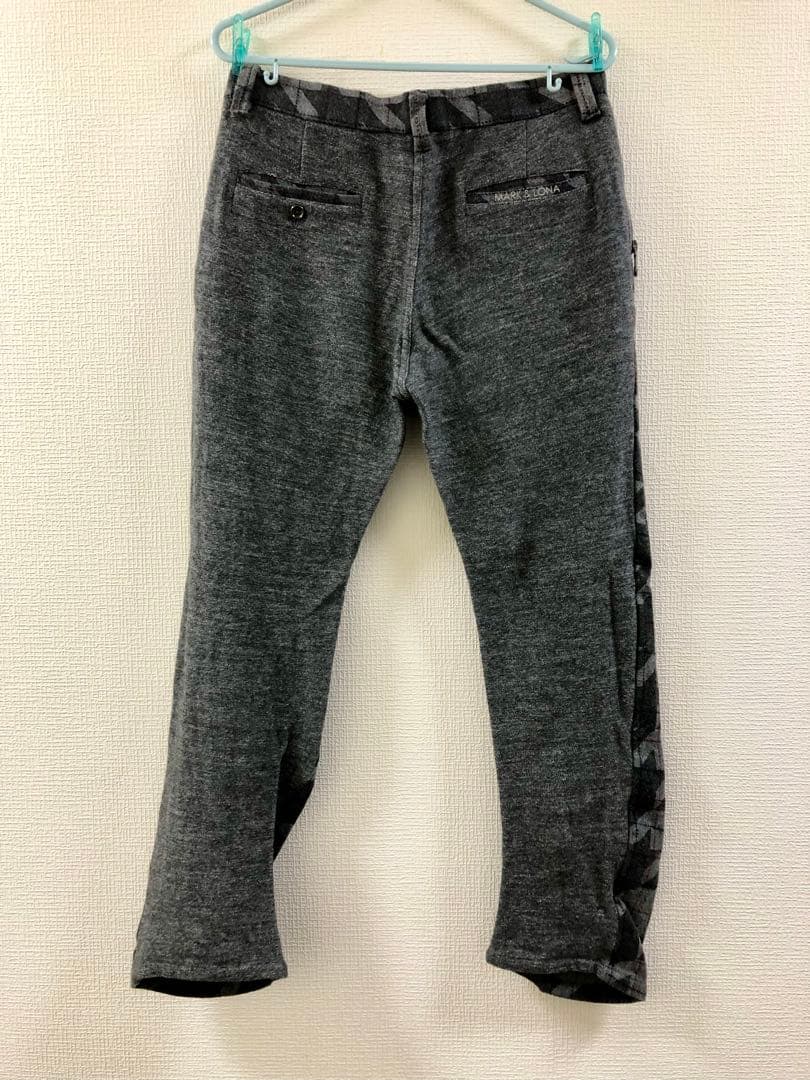 『MARK&LONA』マークアンドロナ パンツ　千鳥格子柄　グレーチェック　L