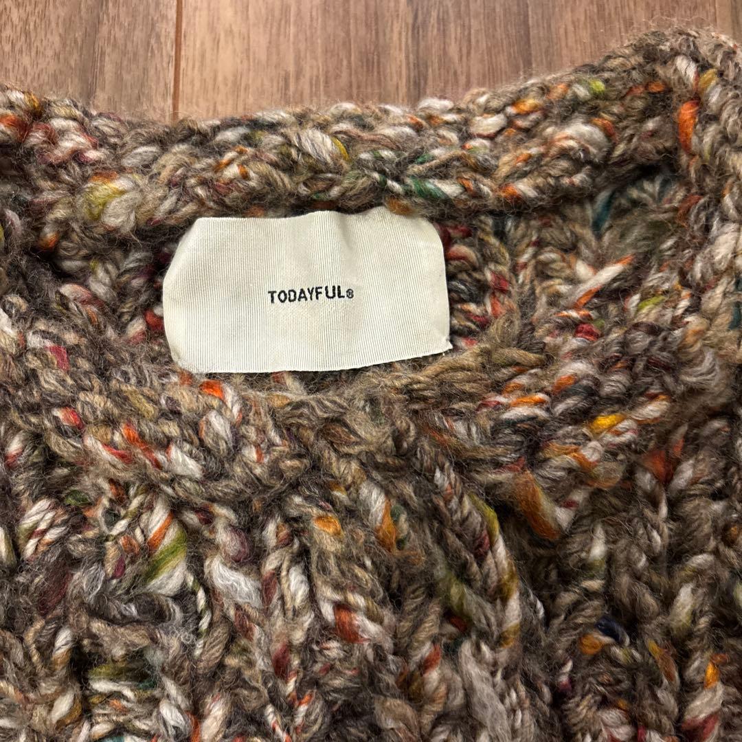 TODAYFUL ニットベスト F BRN