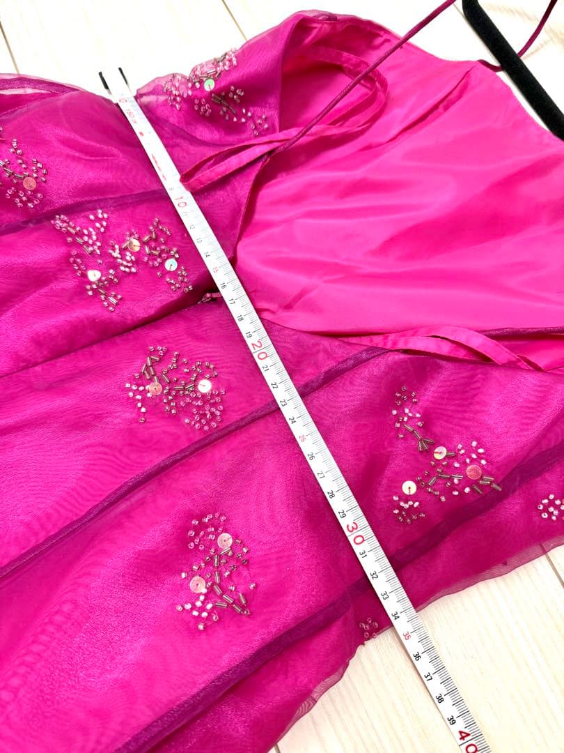 【極美品】Aライン　カラー　ドレス　発表会 演奏会 パーティ