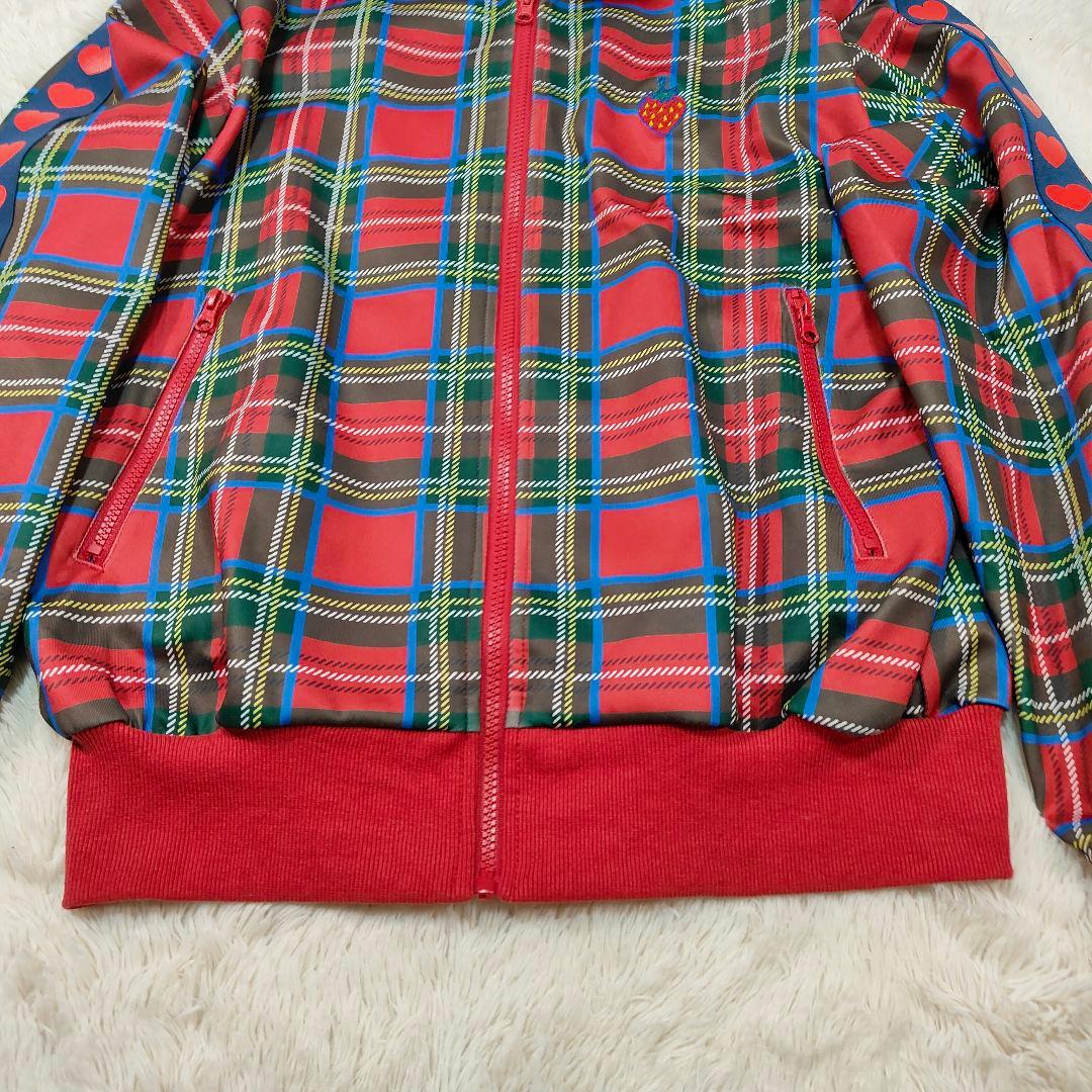 美品✨HEIHEI トラックジャケット 赤 ハート いちご フリーサイズ