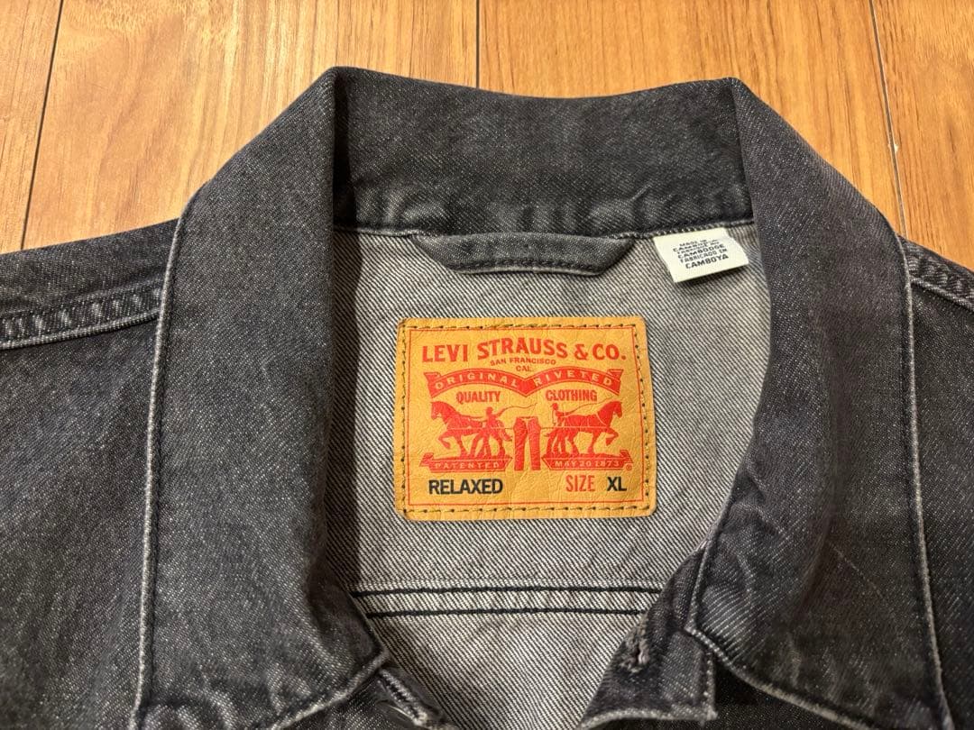 【着用数回】Levi’s 2nd デニムジャケットRELAXED (XL)黒