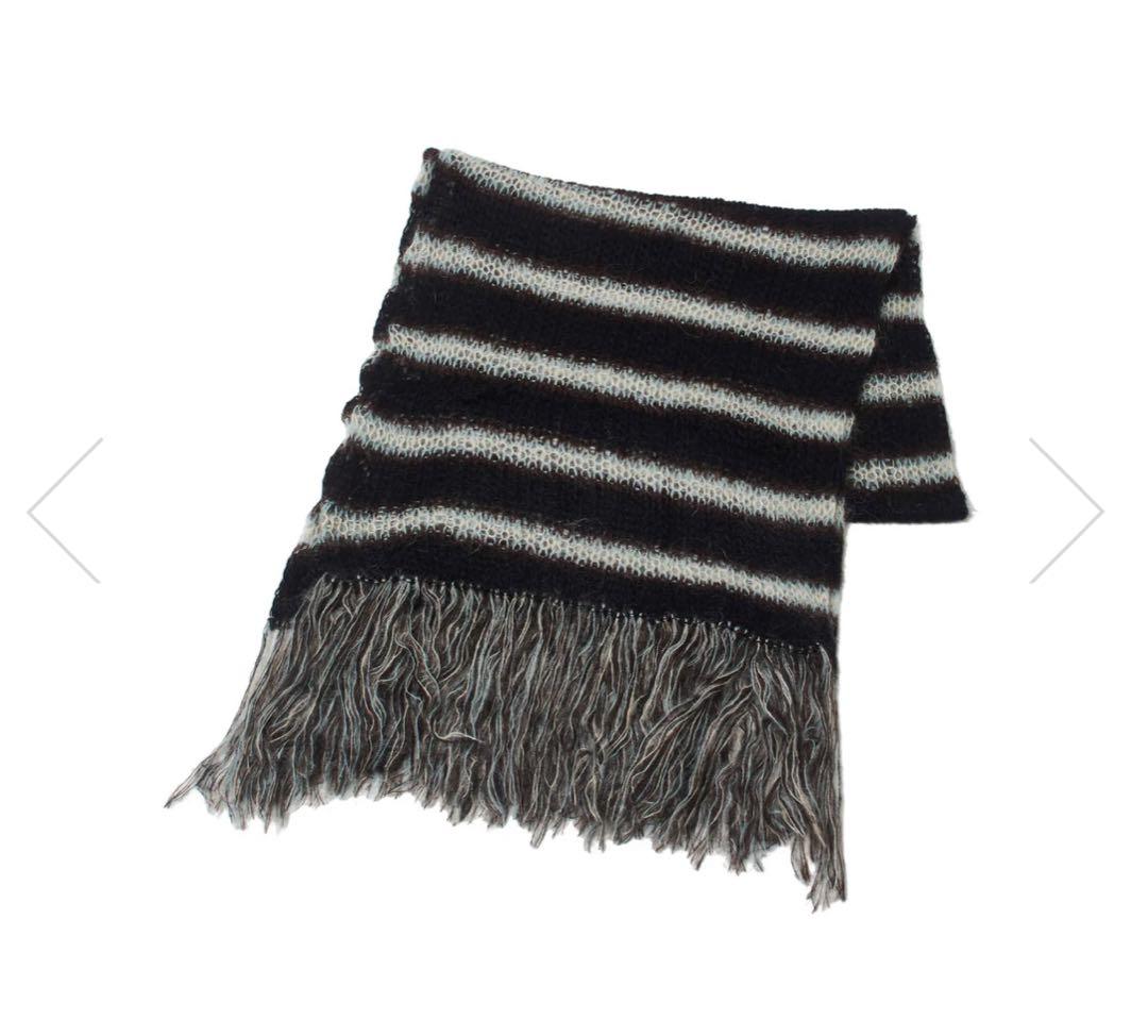 SUGARHILL MOHAIR STRIPE MUFFLER モヘア マフラー