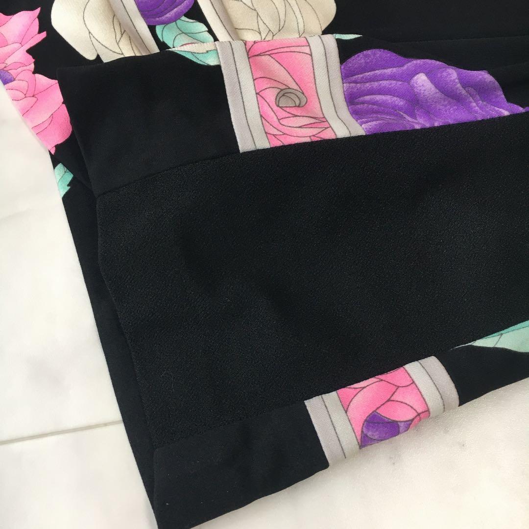 美品　LEONARD レオナール カンカン　ストレッチ　ワンピース