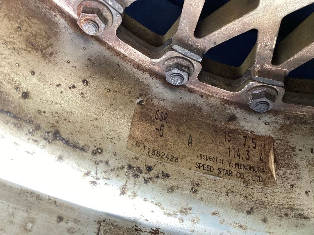 SSRスピードスター15インチ ホイール4本セット PCD114.３