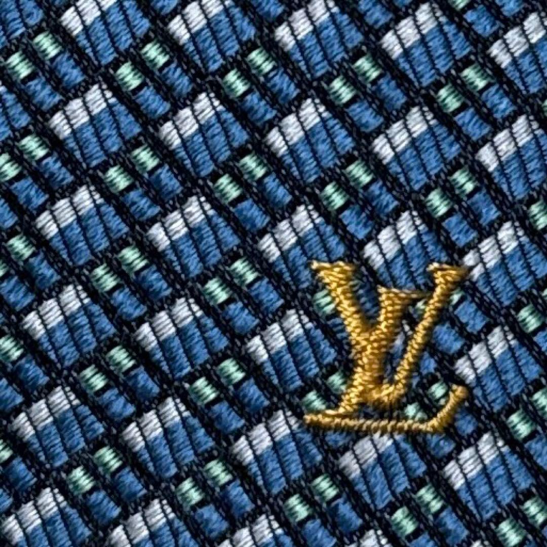 【未使用級】LOUIS VUITTON ネクタイ　高級シルク　ロゴ文字