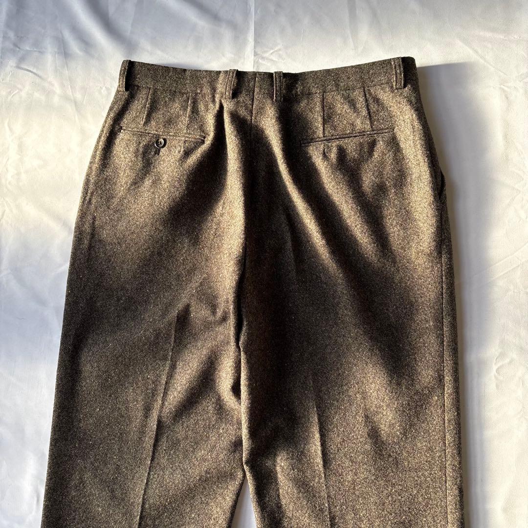 美品 BURBERRY LONDON バーバリー ウール ツィード パンツ