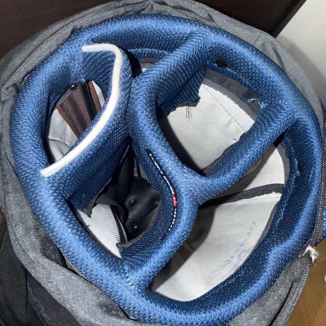 Mizuno スタンド式 キャディバッグ ゴルフバッグ 青/白