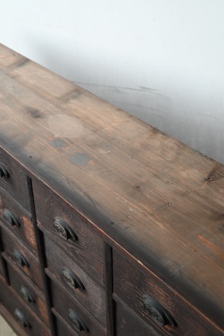 ③ 店舗什器 引出 古家具 古道具 古美術 骨董 アンティーク 箪笥 抽斗