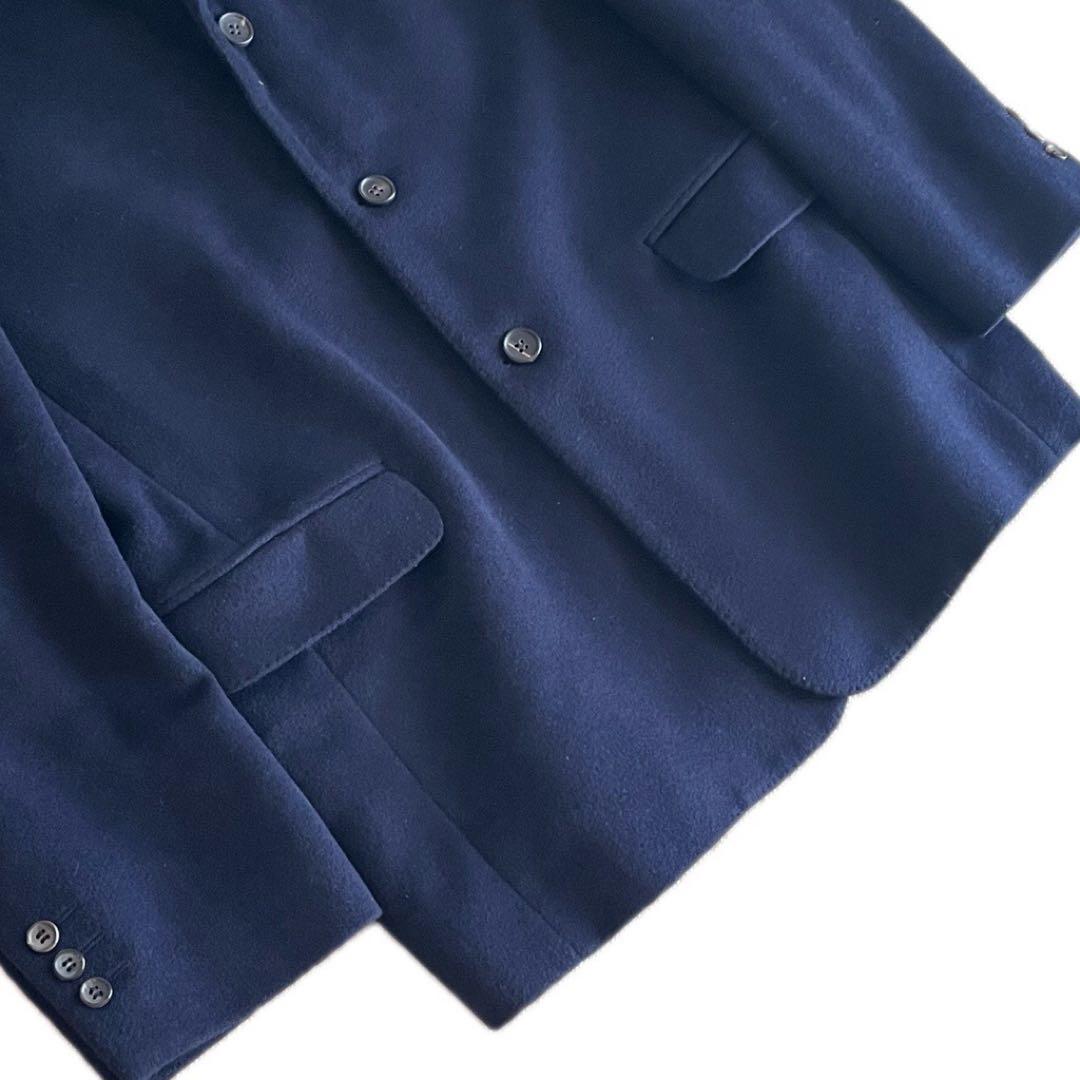 ✨美品✨PAPAS パパス アンゴラ60% ウール スーツ ネイビー 希少 秋冬