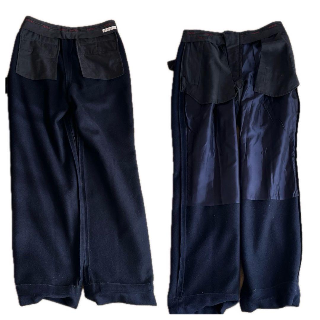 ✨美品✨PAPAS パパス アンゴラ60% ウール スーツ ネイビー 希少 秋冬