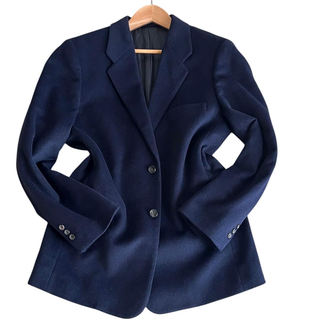 ✨美品✨PAPAS パパス アンゴラ60% ウール スーツ ネイビー 希少 秋冬