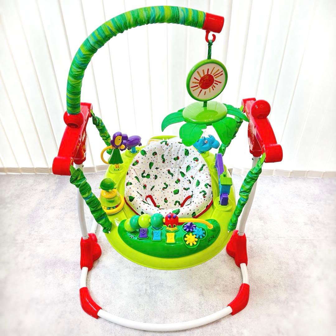 【美品】はらぺこあおむし ジャンパルー 日本育児 アクティビティジャンパー