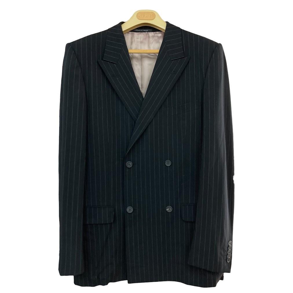 GUCCI グッチ ダブル スーツ セットアップ ストライプ ブラック