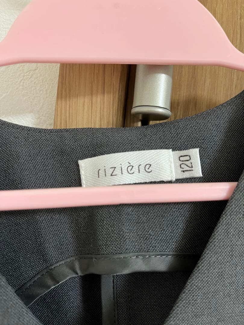 riziere 120 ノーカラージャケットセットアップ・シャツ・ベストセット